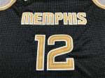 NBA 12 Morant Memphis Grizzlies 24-25 Maillot noir gold